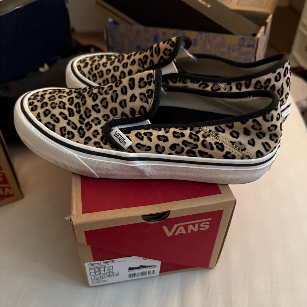 Vans Animal Print Slip-On Shoes - Picture 2 of 3